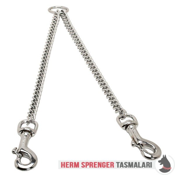 Yürüyüş için "Double Stroll" Krom Kaplama İkili Gezdirme Zinciri (3 mm x 37.5 cm)