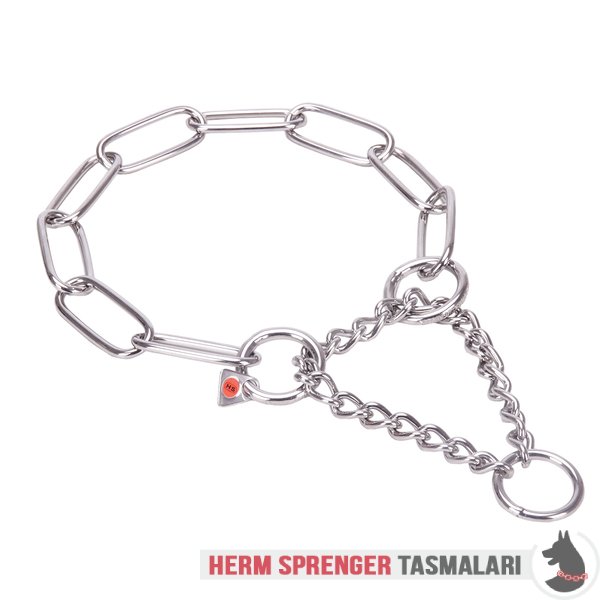 Sınırlı Çekiş Etkisi ile Uzun Baklalı "Martingale Partner" Paslanmaz Çelik Boğmalı Zincir 4 mm - Kapatmak için resime týklayýnýz