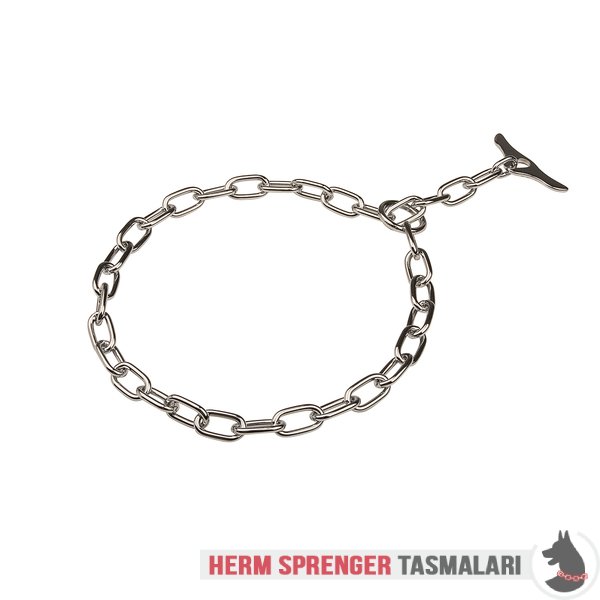 Orta Baklalı Krom Çelik "Comfy Hold" Tutamaklı Boğmalı Zincir 3.4 mm