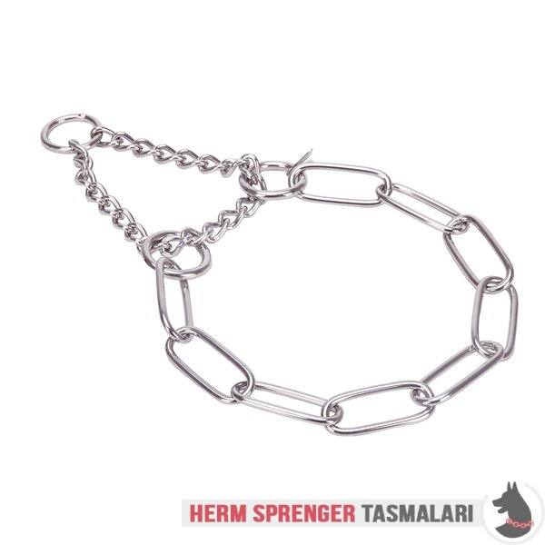 Sınırlı Çekiş Etkisi ile Uzun Baklalı "Martingale Partner" Paslanmaz Çelik Boğmalı Zincir 4 mm