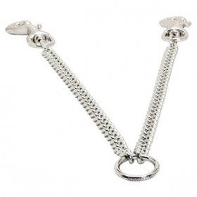 Yürüyüş için "Double Stroll" Krom Kaplama İkili Gezdirme Zinciri (3 mm x 37.5 cm)