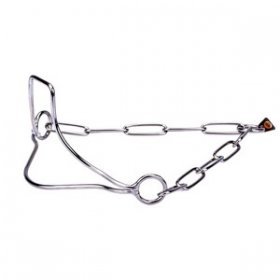 Paslanmaz Çelik "Heads-Up" Özel Çene Bölgeli Köpek Şov Tasması 3 mm