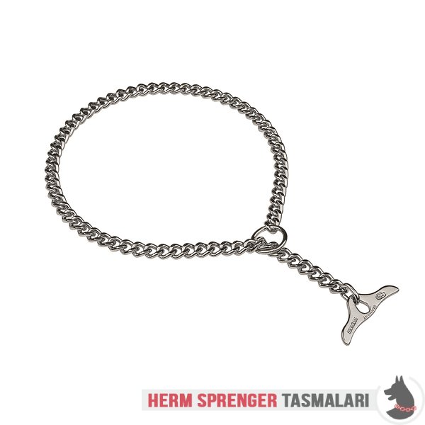 Kisa Baklali Krom Celik Taming Force Tutamakli Yassi Bogmali Zincir 3 Mm Hs2 1069 51025 02 Choke Collar With Toggle 3 Mm Prong Collars Pinch Collars Dog Training Collars Curogan Collars