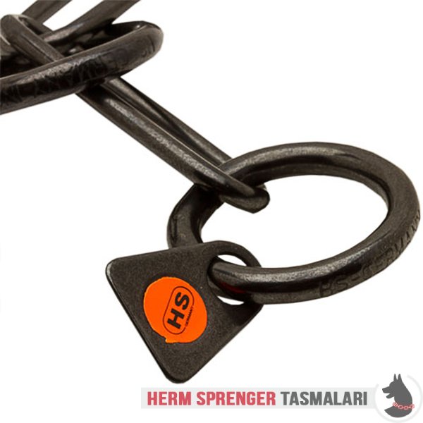 Uzun Baklalı "Fur Fan" Siyah Paslanmaz Çelik Boğmalı Zincir Tasması 3 mm