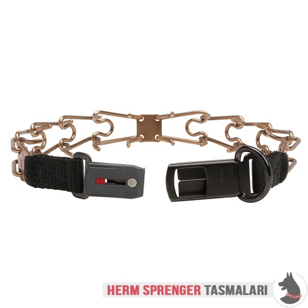 Naylon Kombinli ve Click-Lock Tokalı "Taming Loop" Curogan Şok Tasması - (3.2 mm x 52 cm)