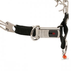 Naylon Kombinli ve Click-Lock Tokalı "Taming Loop" Paslanmaz Çelik Şok Tasması (3.2 mm x 52 cm)