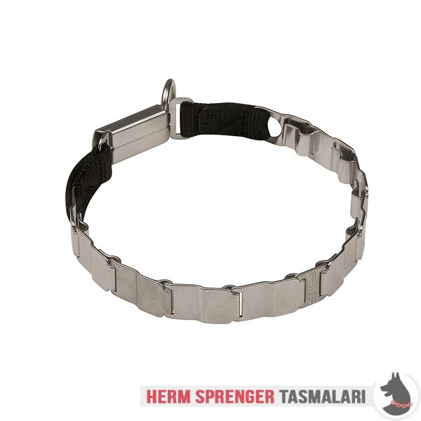 Clicklock Tokalı Paslanmaz Çelik "Fun Time" Neck Tech FUN Köpek Tasması 48 cm