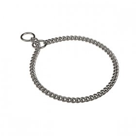 Kısa Baklalı "Behavior Master" Krom Çelik Boğmalı Köpek Zinciri 3 mm