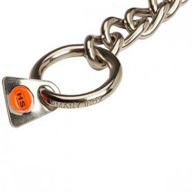 Kısa Baklalı "No Issues" Paslanmaz Çelik Boğmalı Köpek Zinciri 3 mm