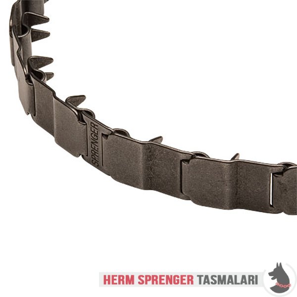 Clicklock Tokalı Siyah Çelik "Dark Force" Neck Tech SPORT Terbye Tasması 48 cm