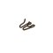 "Ancient Thorn" Browned Steel Extra Link for Prong Collar - 3.0 mm