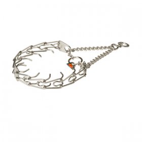 Orta Plakalı ve Etki Zincirli "Training Profy" Paslanmaz Çelik Şok Tasması (2.25 mm x 41 cm)