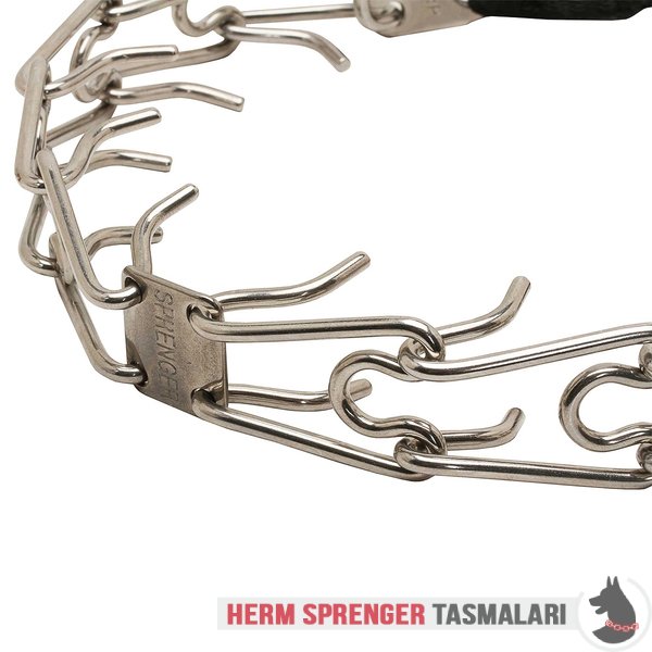 Naylon Kombinli ve Click-Lock Tokalı "Taming Loop" Paslanmaz Çelik Şok Tasması (3.2 mm x 52 cm)