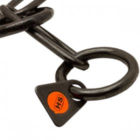 Uzun Baklalı "Fur Fan" Siyah Paslanmaz Çelik Boğmalı Zincir Tasması 3 mm