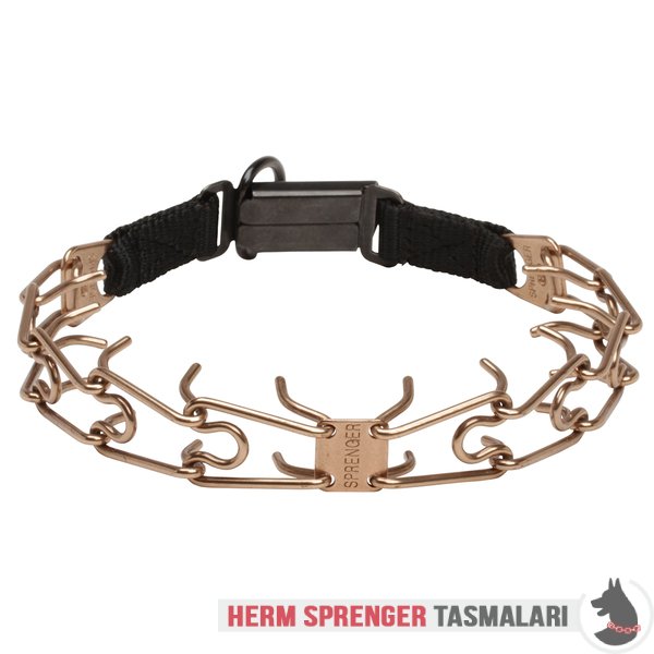 Naylon Kombinli ve Click-Lock Tokalı "Taming Loop" Curogan Şok Tasması - (3.2 mm x 52 cm)