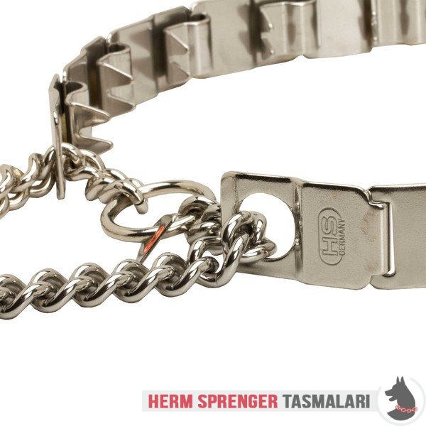 Paslanmaz Çelik "Touch of Tame" Neck Tech SPORT Köpek Terbiye Tasması - 60 cm