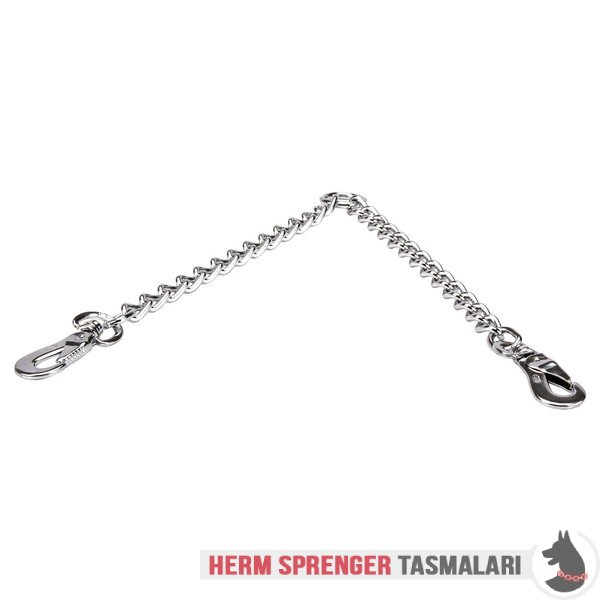 Yuruyus Icin Double Walk Krom Kaplama Ikili Gezdirme Zinciri 4 Mm X 30 5 Cm Hs90 1069 51993 02 Chrome Plated Coupler Leash For 2 Dogs 4 0 Mm X 24 Inches Prong