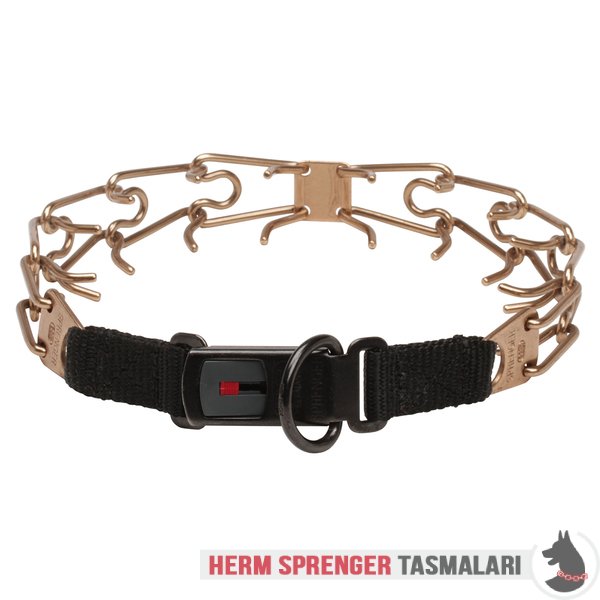 Naylon Kombinli ve Click-Lock Tokalı "Taming Loop" Curogan Şok Tasması - (3.2 mm x 52 cm)