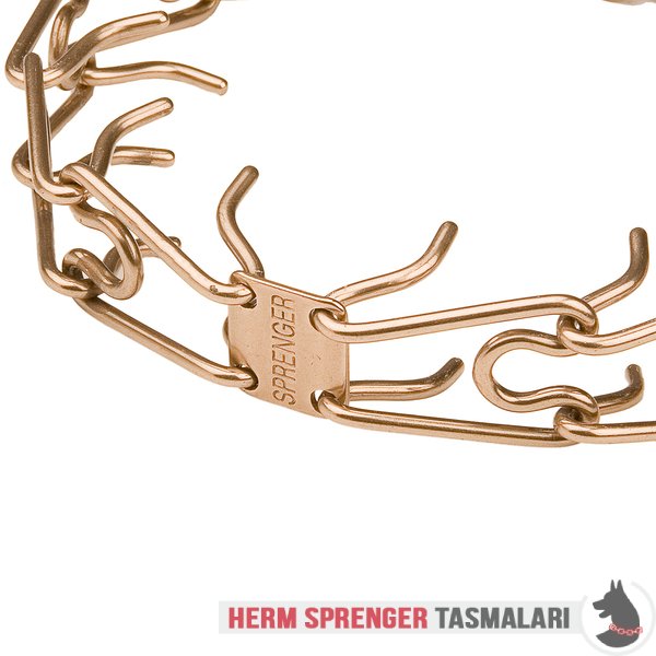 "Easy Doggy" Curogan Pinch Collar with Center-Plate and Assembly Chain (3.2 mm x 23 inches)