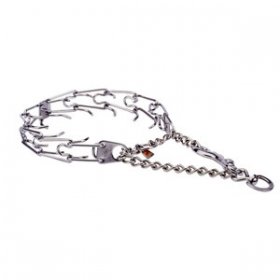 "Silver Hook" Stainless Steel Pinch Collar with Swivel and Quick Release Snap Hook (3.2 mm x 23 inches)