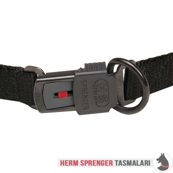 "Daily Trainer" Black Stainless Steel Pinch Collar with Center-Plate and Click-Lock Buckle (3.2 mm x 20 ½ inches)