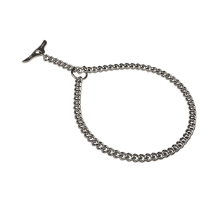 Kısa Baklalı Krom Çelik "Taming Force" Tutamaklı Yassı Boğmalı Zincir 3 mm