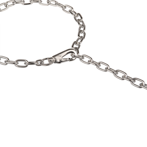 Orta Baklalı Krom Çelik "Hook Time" Kancalı Zincir Tasması 3.0 mm