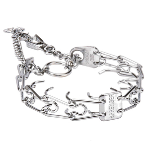 Döner Halkalı ve Hızlı Açılan Kancalı "Dodge the Drag" Krom Kaplama Şok Tasması (3.2 mm x 57 cm)