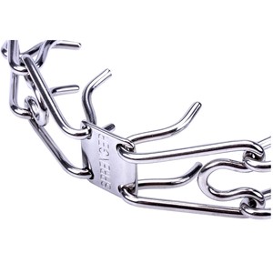 Döner Halkalı ve Hızlı Açılan Kancalı "Silver Hook" Paslanmaz Çelik Şok Tasması (3.2 mm x 57 cm)
