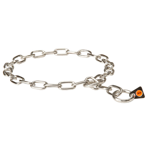 Orta Baklalı "Training Joy" Paslanmaz Çelik Boğmalı Zincir Tasması 3 mm