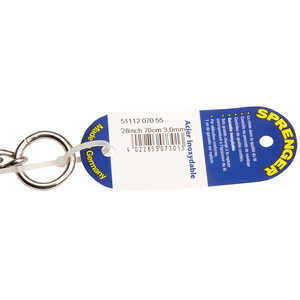 Kısa Baklalı "No Issues" Paslanmaz Çelik Boğmalı Köpek Zinciri 3 mm