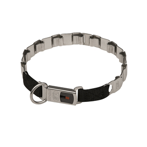 Clicklock Tokalı Paslanmaz Çelik "Fun Time" Neck Tech FUN Köpek Tasması 48 cm