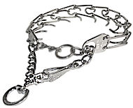 Pinch Dog Collar with Quick Release Snap Hook and Swivel